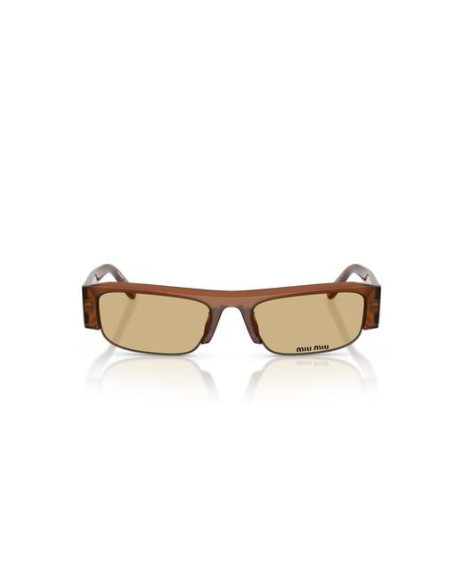 Miu Miu Black Mu B07S 22I10R Sunglasses Acetate Squared Normal