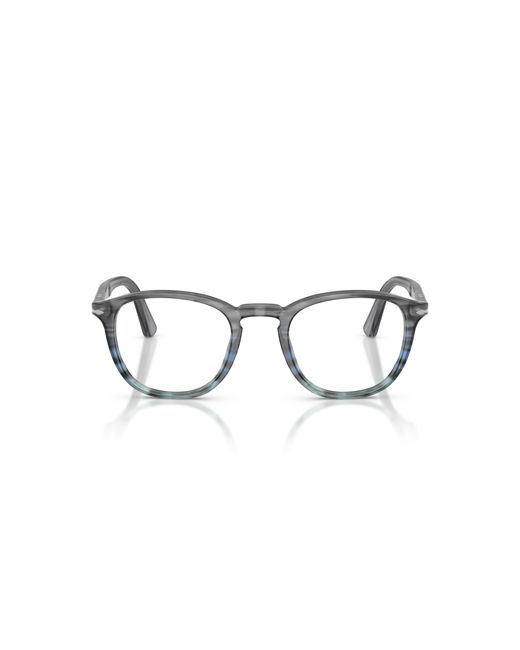 Persol Black Po3143V 1205 Optical Frames Acetate Transparent Round Normal for men