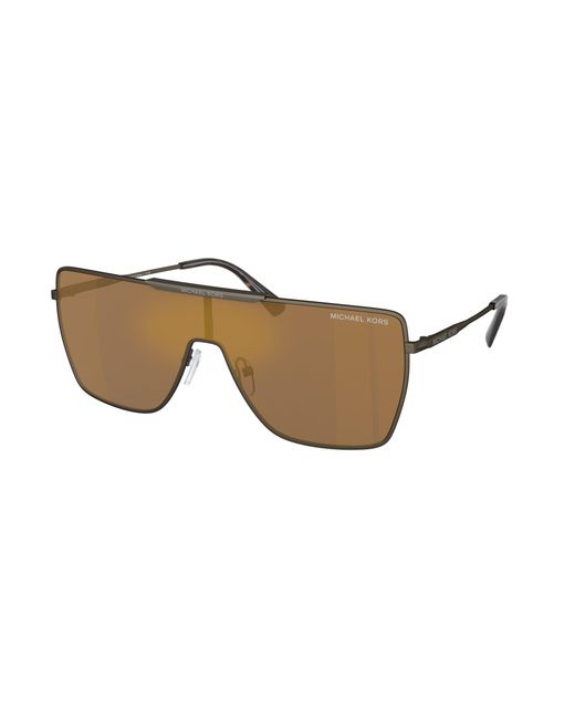 Michael Kors Black Mk1152 Snowmass 1001F9 Sunglasses Metal Squared Normal Mirror for men