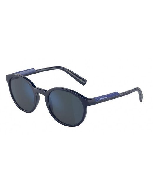 Dolce & Gabbana Black Dg6180 329425 Sunglasses Plastic Dark Pantos Anti- Light Mirrored for men