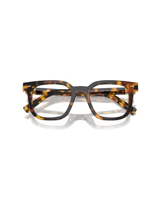Miu Miu Black Mu 06Xv Vau1O1 Optical Frames Acetate Transparent Squared Normal