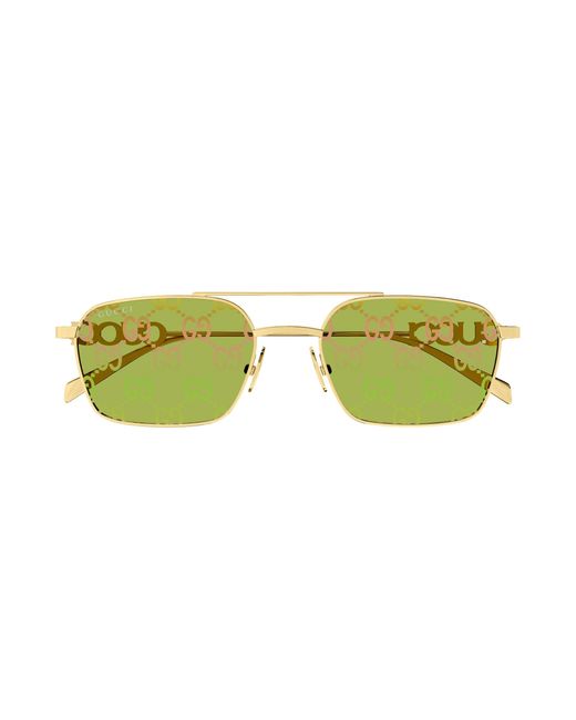 Gucci Black Gg1804S 002 Sunglasses Metal Squared