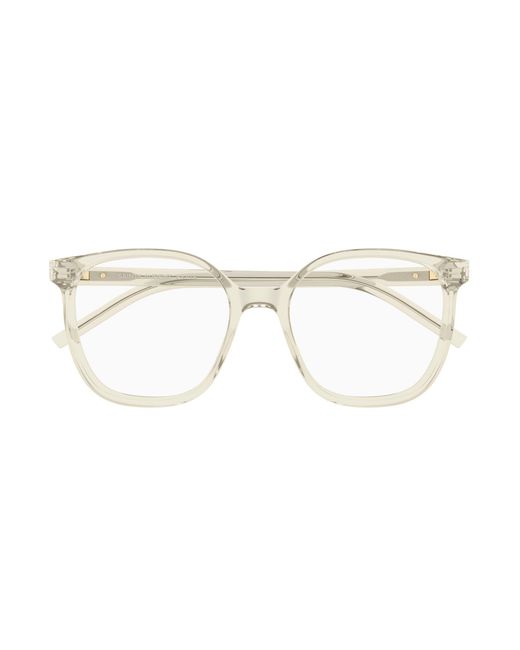 Saint Laurent Black Sl M155 004 Optical Frames Acetate Transparent Cat Eye