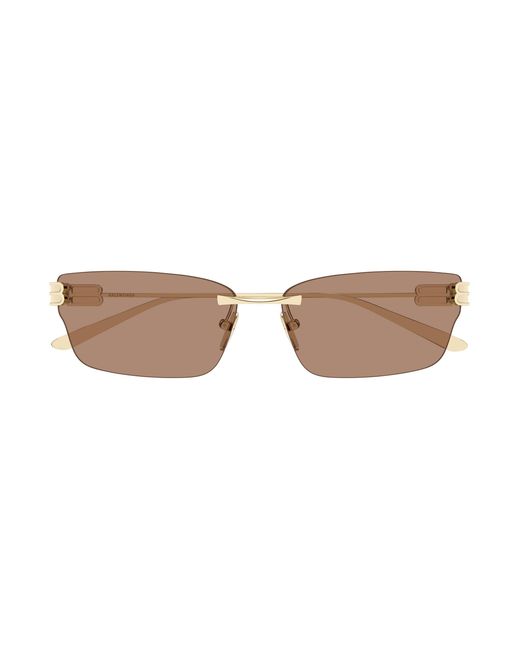 Balenciaga Black Bb0487S 004 Sunglasses Metal Cat Eye