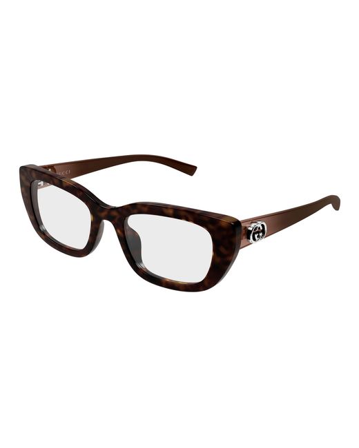 Gucci Black Gg2027O 002 Optical Frames Injected Transparent Cat Eye