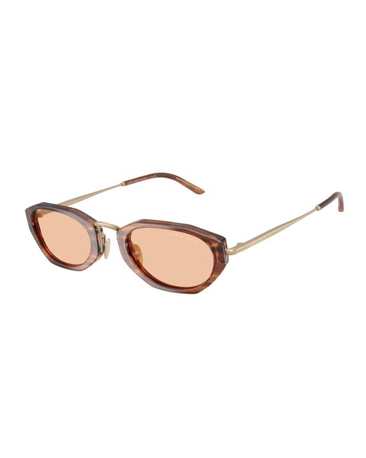 Giorgio Armani Black Ar8242 616273 Sunglasses Acetate Geometric Normal for men