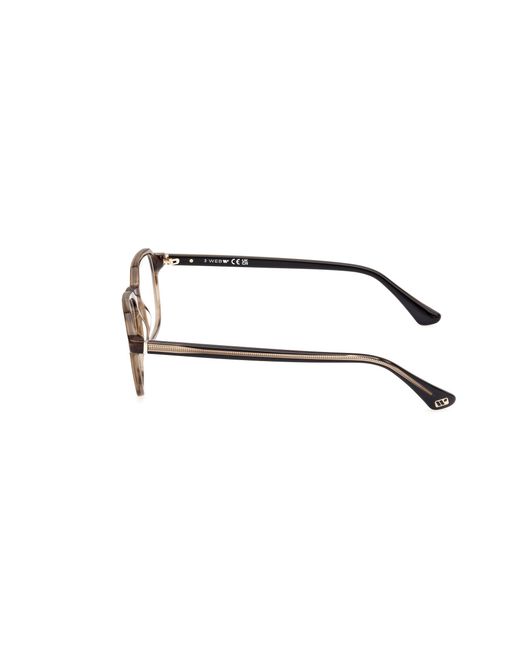 Web Black We5428 051 Optical Frames Acetate Geometric Normal for men
