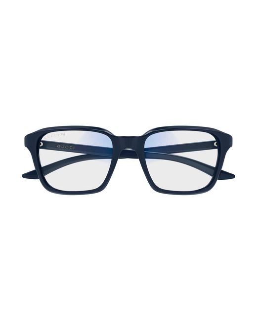 Gucci Black Gg2078S 006 Sunglasses Acetate Transparent Squared for men