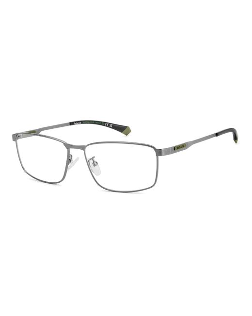 Polaroid Black Pld D534/G R80 Optical Frames Metal Squared for men