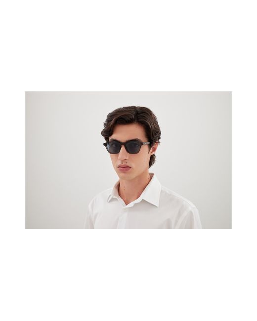 Montblanc Black Mb0384S 003 Sunglasses Acetate Round for men