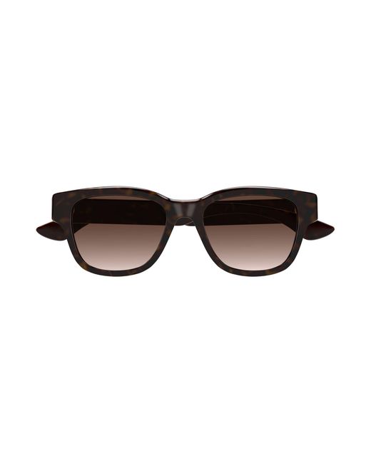 McQueen Black Am0528Sa 002 Sunglasses Acetate Squared