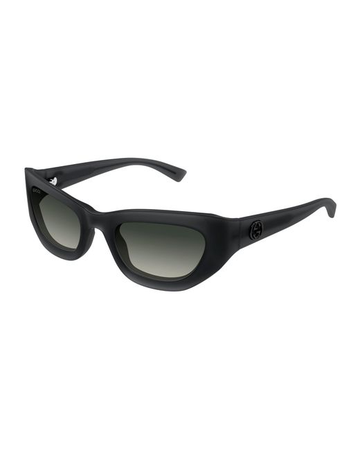 Gucci Black Gg1784S 001 Sunglasses Injected Cat Eye