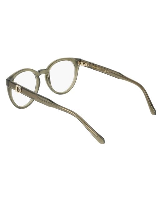 Ferragamo Black Sf3032E 320 Optical Frames Geometric Normal