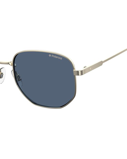 Polaroid Black Pld 2081/S/X 3Yg/C3 Sunglasses Metal Squared Polarized for men
