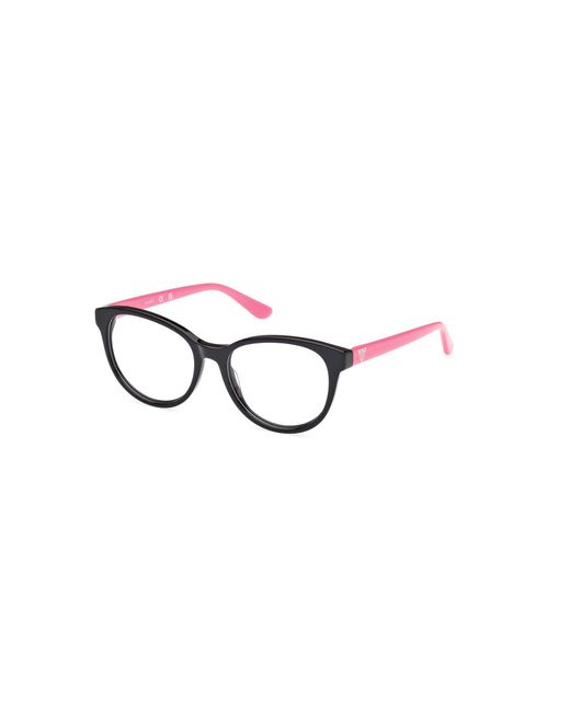 Guess Black Gu50139 001 Optical Frames Acetate Cat Eye Normal