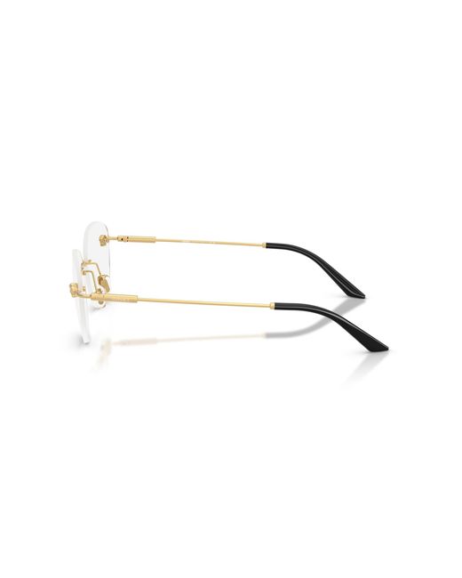 Versace Black Ve1305 1412 Optical Frames Metal Round Normal