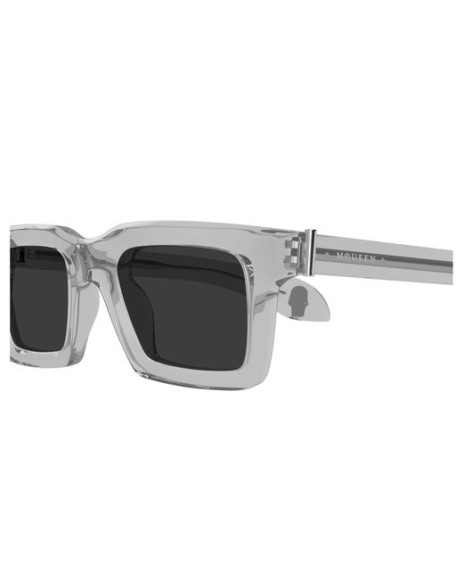 McQueen Black Am0506S 006 Sunglasses Acetate Squared for men