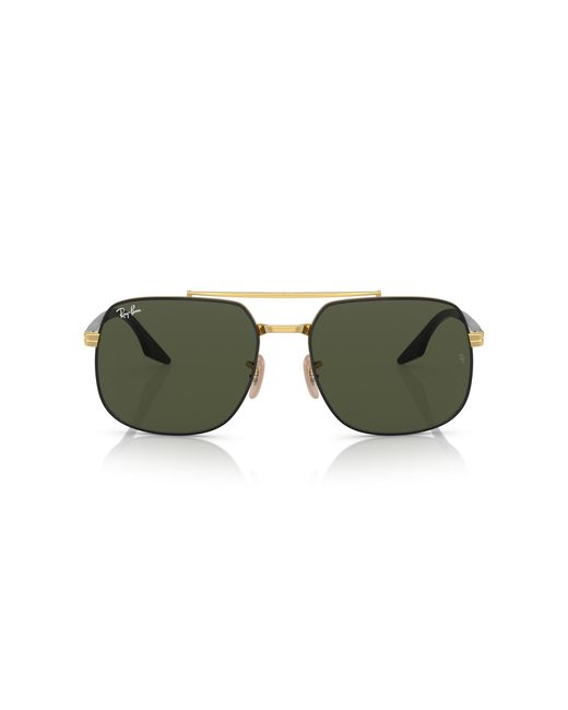 Ray-Ban Black Rb3699 Sunglasses Frame Green Lenses