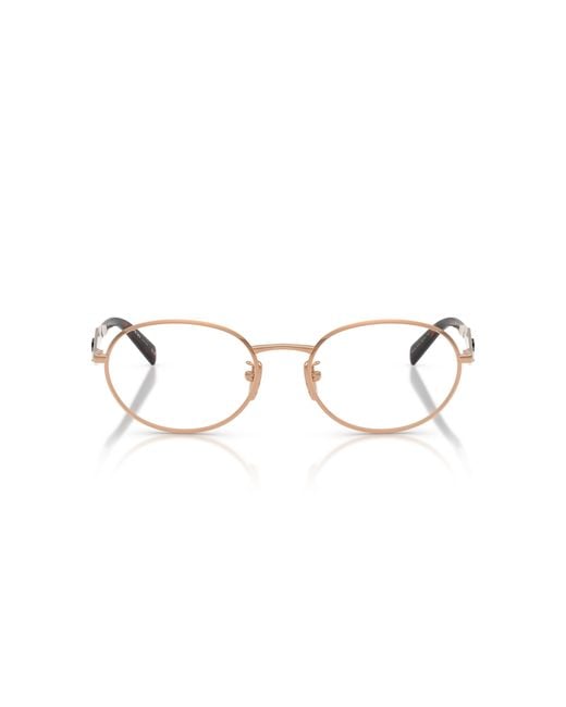 Prada Black Pr D53Vd 24J1O1 Optical Frames Metal Transparent Round Normal