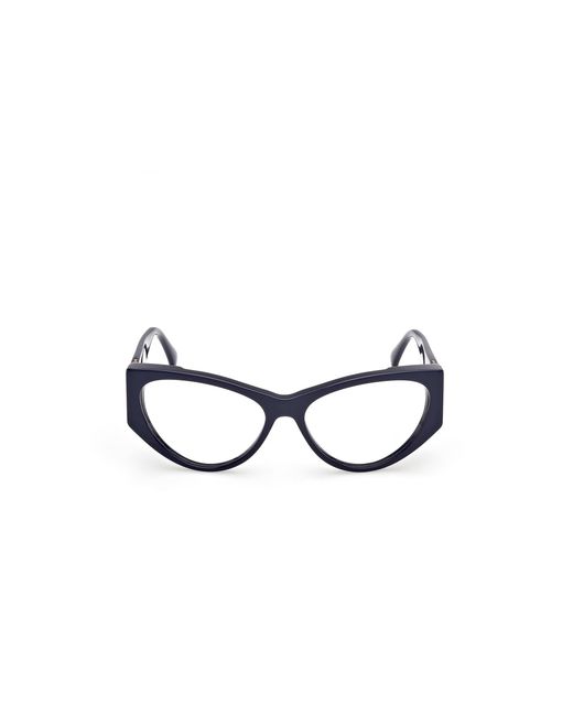 Max Mara Black Mm5174 001 Optical Frames Acetate Cat Eye Normal