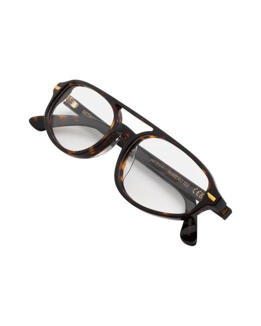 Retrosuperfuture Black 8K8 Numero 153 3627 Optical Frames Acetate Pilot