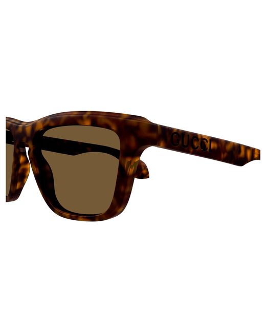 Gucci Black Gg1571S 002 Sunglasses Injected Squared for men