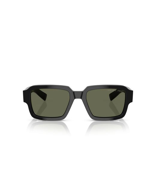 Prada Black Pr 02Zs 1Ab03R Sunglasses Acetate Squared Polarized for men