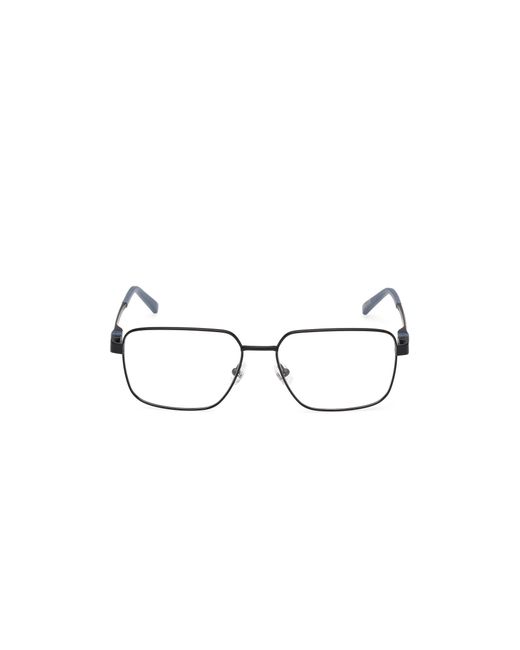 Timberland Black Tb50068 002 Optical Frames Metal Squared Normal for men