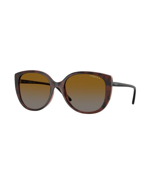 Vogue Eyewear Black Vo5623S 2386T5 Sunglasses Nylon Butterfly Polarized Shaded