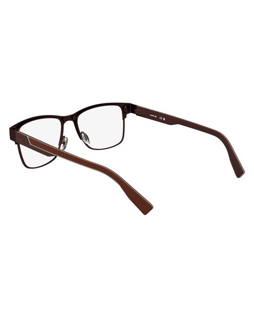 Lacoste Black L2307Mag-Set 601 Optical Frames Metal Squared Normal for men