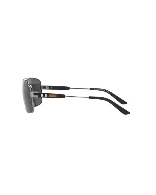Burberry Black Be3074 100387 Sunglasses Metal Squared Normal for men