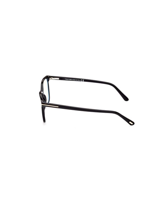 Tom Ford Black Ft5842-B 001 Optical Frames Acetate Squared Normal