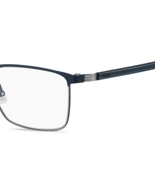 Boss Black Boss 1637 Ku0/99 Optical Frames Steel Squared for men