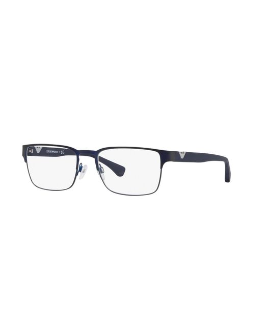 Emporio Armani Black Ea1027 3100 Optical Frames Metal Squared Normal for men