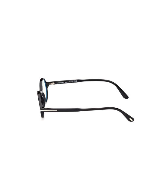 Tom Ford Black Ft5975-B 001 Optical Frames Acetate Round Normal for men