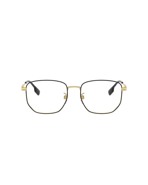 Burberry Black Be1352D 1318 Optical Frames Steel Geometric Normal for men