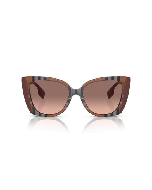 Burberry Black Be4393 Meryl 405413 Sunglasses Acetate Cat Eye Normal Shaded