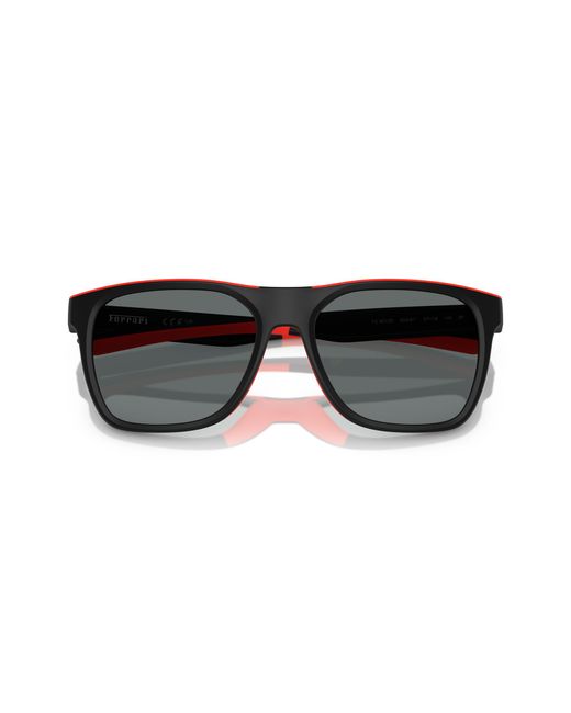 FERRARI SCUDERIA Black Fz6013D 504/81 Sunglasses Injected Squared Polarized