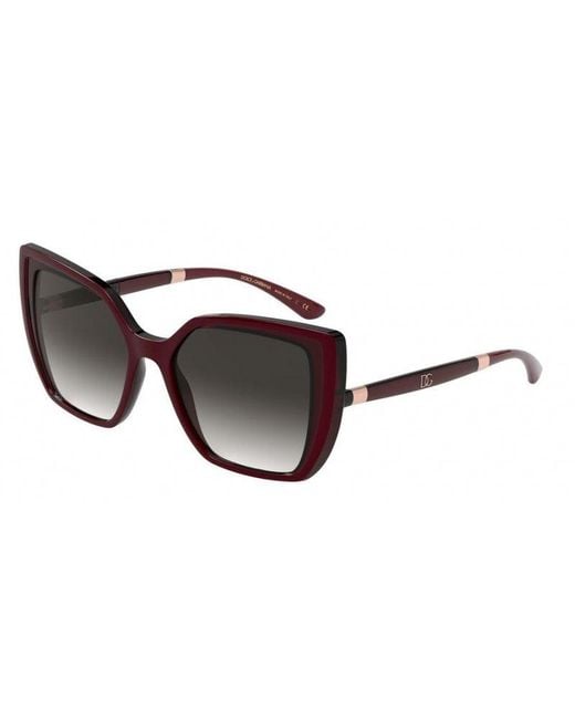 Dolce & Gabbana Black Dg6138 32478G Sunglasses Plastic Squared Normal Nuanced