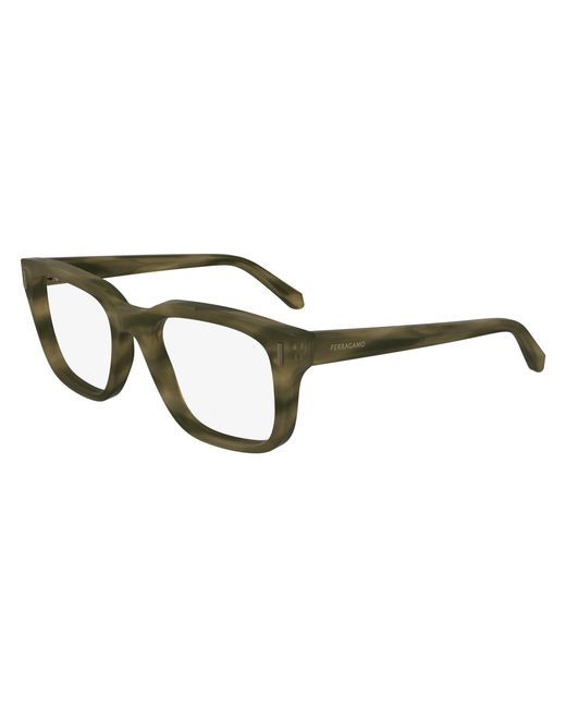 Ferragamo Black Sf2996 319 Optical Frames Acetate Squared Normal Normal for men