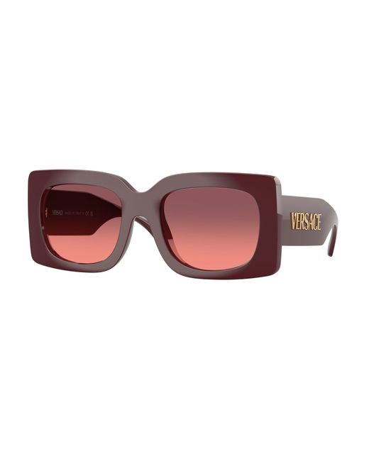 Versace Black Ve4496U 551520 Sunglasses Injected Squared Normal Shaded