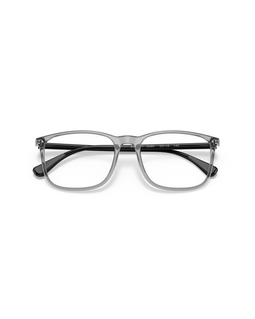 Emporio Armani Black Ea3177 5090 Optical Frames Injected Squared Normal for men