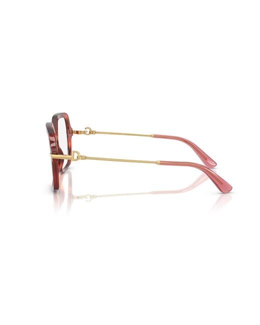 Dolce & Gabbana Black Dg3396 3444 Optical Frames Acetate Transparent Squared Normal