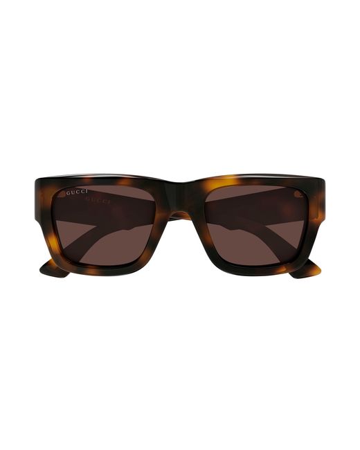 Gucci Black Gg1668S 008 Sunglasses Acetate Squared for men