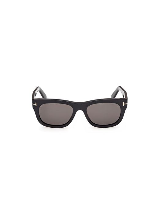 Tom Ford Black Ft1334 Marshall-02 01A Sunglasses Acetate Smoke Squared Normal for men
