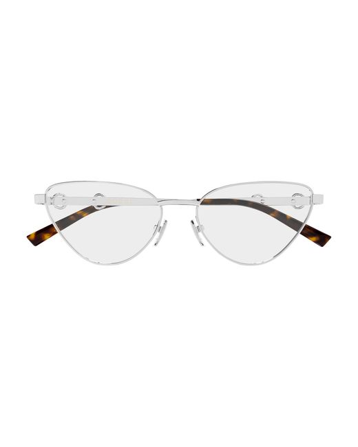 Gucci Black Gg2054O 003 Optical Frames Metal Transparent Cat Eye