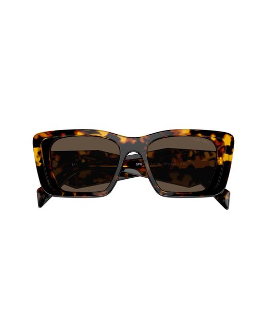 Prada Black Pr 08Ys 01V8C1 Sunglasses Acetate Butterfly Normal