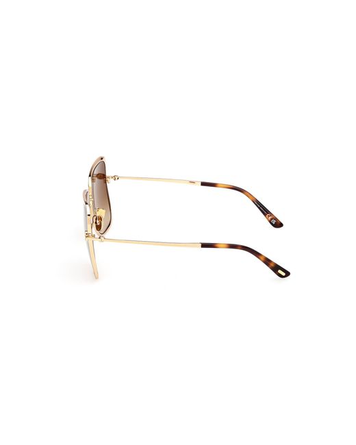 Tom Ford Black Ft1319 Tara-02 30F Sunglasses Metal Geometric Normal