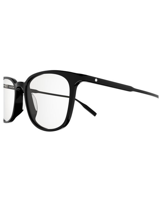 Montblanc Black Mb0089Ok 005 Optical Frames Acetate Squared for men