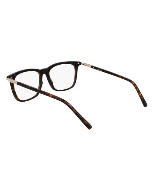 Ferragamo Black Sf3007 242 Optical Frames Acetate Squared Normal for men